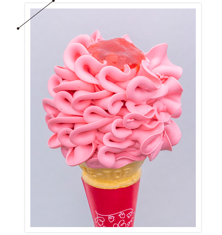 いちごのお花ソフト